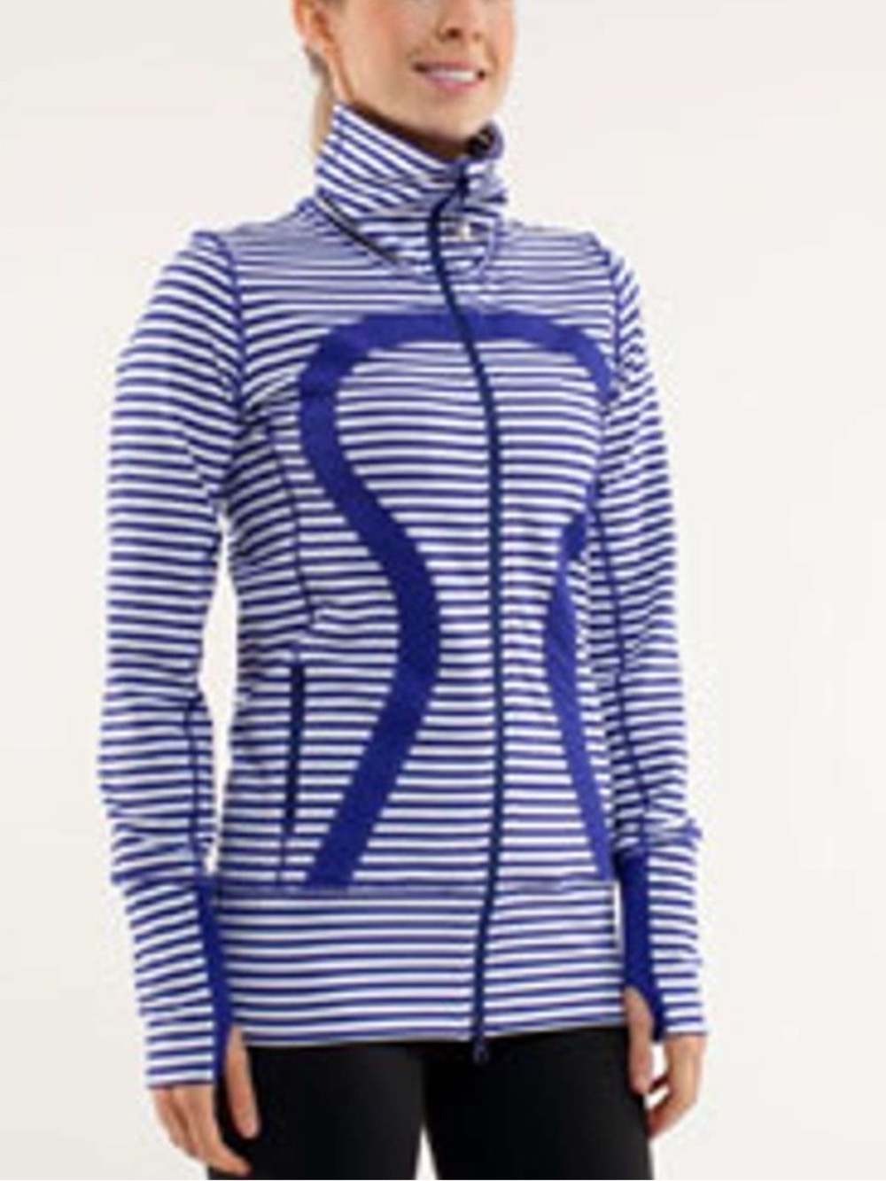 Lululemon 2 piece set In Stride zip up  8 and reversible wonder under leggings 6